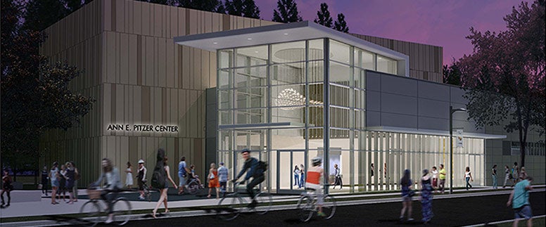 Rendering of the Ann E. Pitzer music building