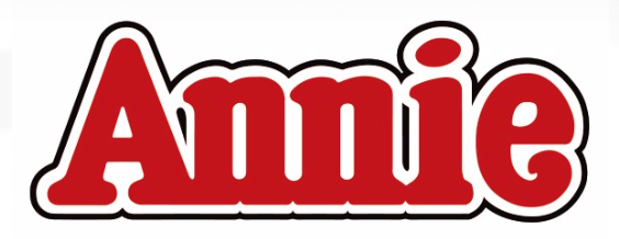 The graphic logo for the show, "Annie."