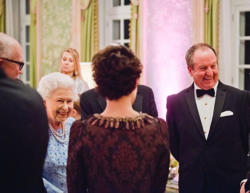 Dennis McNeil met Queen Elizabeth II in 2019