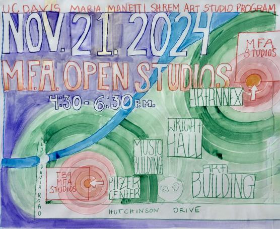 Fall 2024 MFA Open Studios flyer