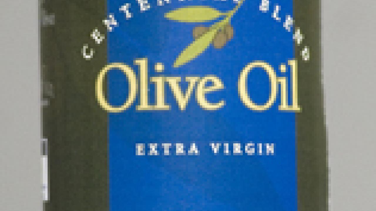 Centennial Blend olive oil bottle