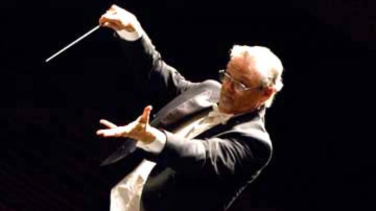 Photo: D. Kern Holoman, professor of music and conductor emeritus of the UC Davis Symphony Orchestra