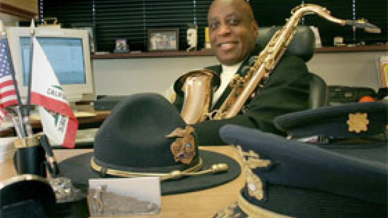 Like the jazz artists he admires, Police Chief Calvin Handy was charged with taking his ensemble of more than 100 employees to the next level when he was hired at UC Davis in 1993. &ldquo;This meant training and developing staff, implementing improv