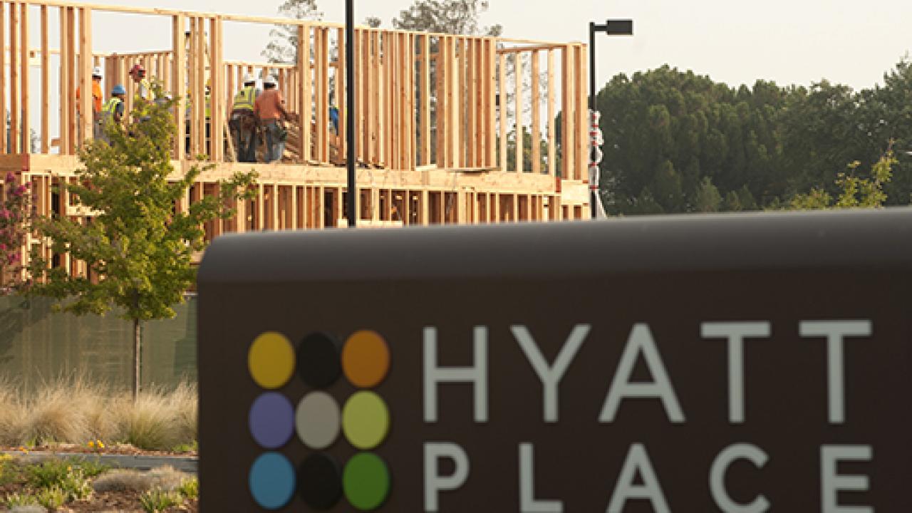 Photo: Construction of Hyatt Place hotel expansion