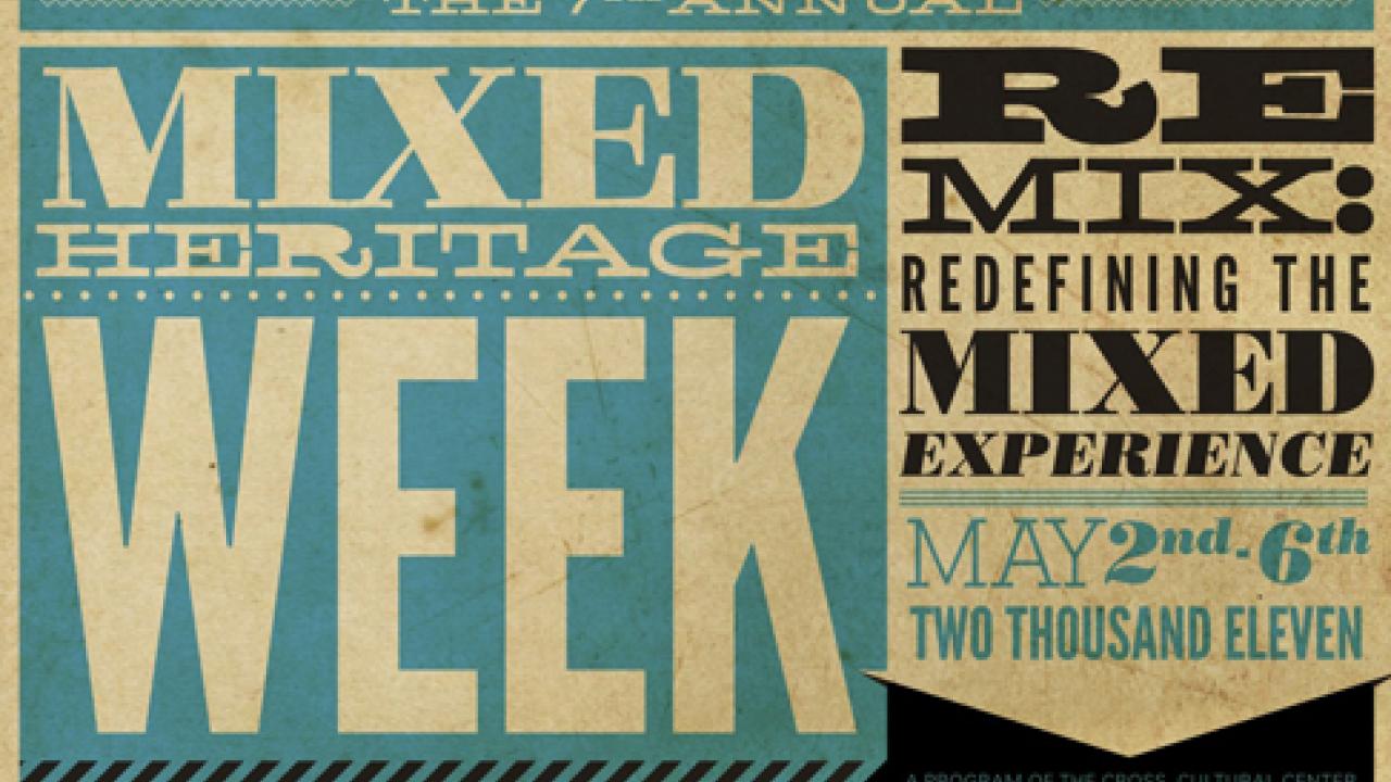 Graphic: Mixed Heritage Week 2011 poster (portion)