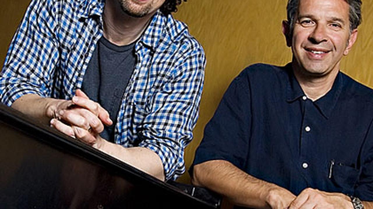 Photo: musicians Kurt Rohde, left, and Pablo Ortiz at piano