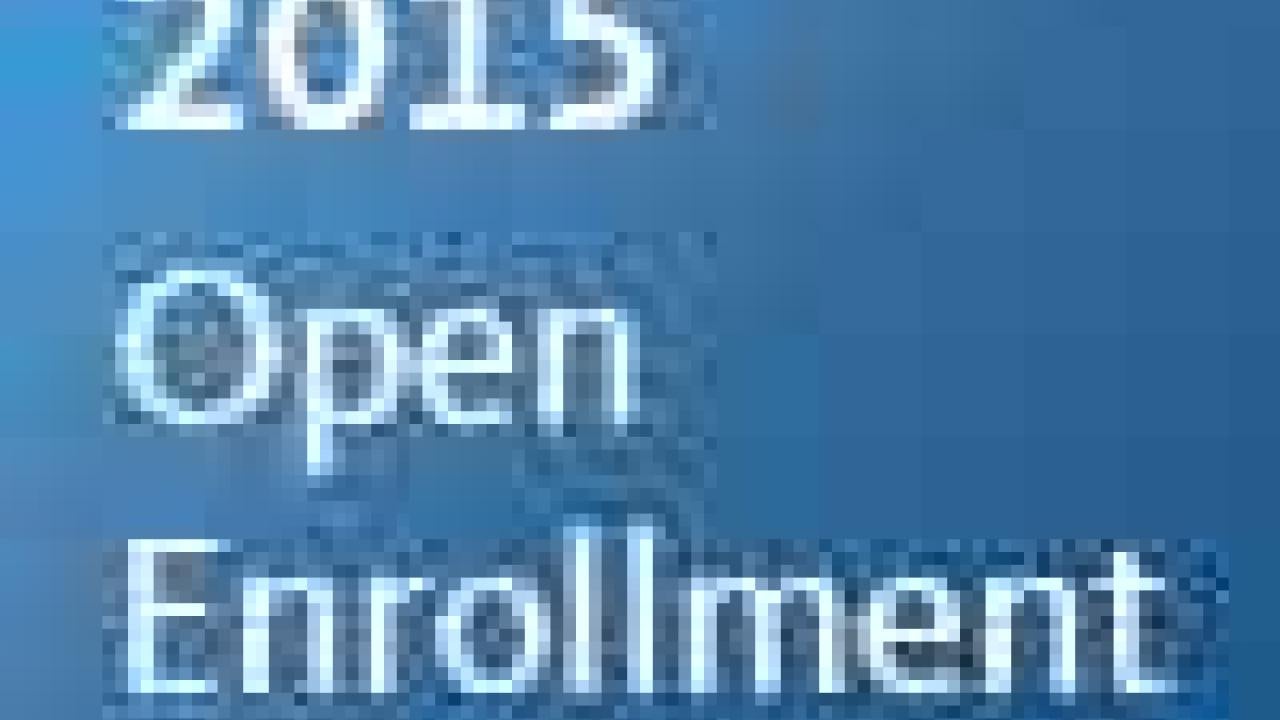 Graphic: "2015 Open Enrollment" logo