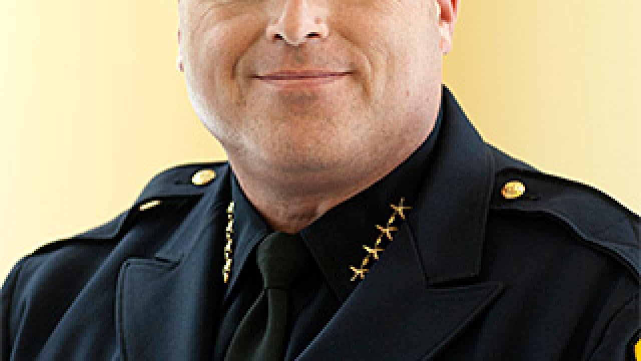 Portrait of a police officer in uniform