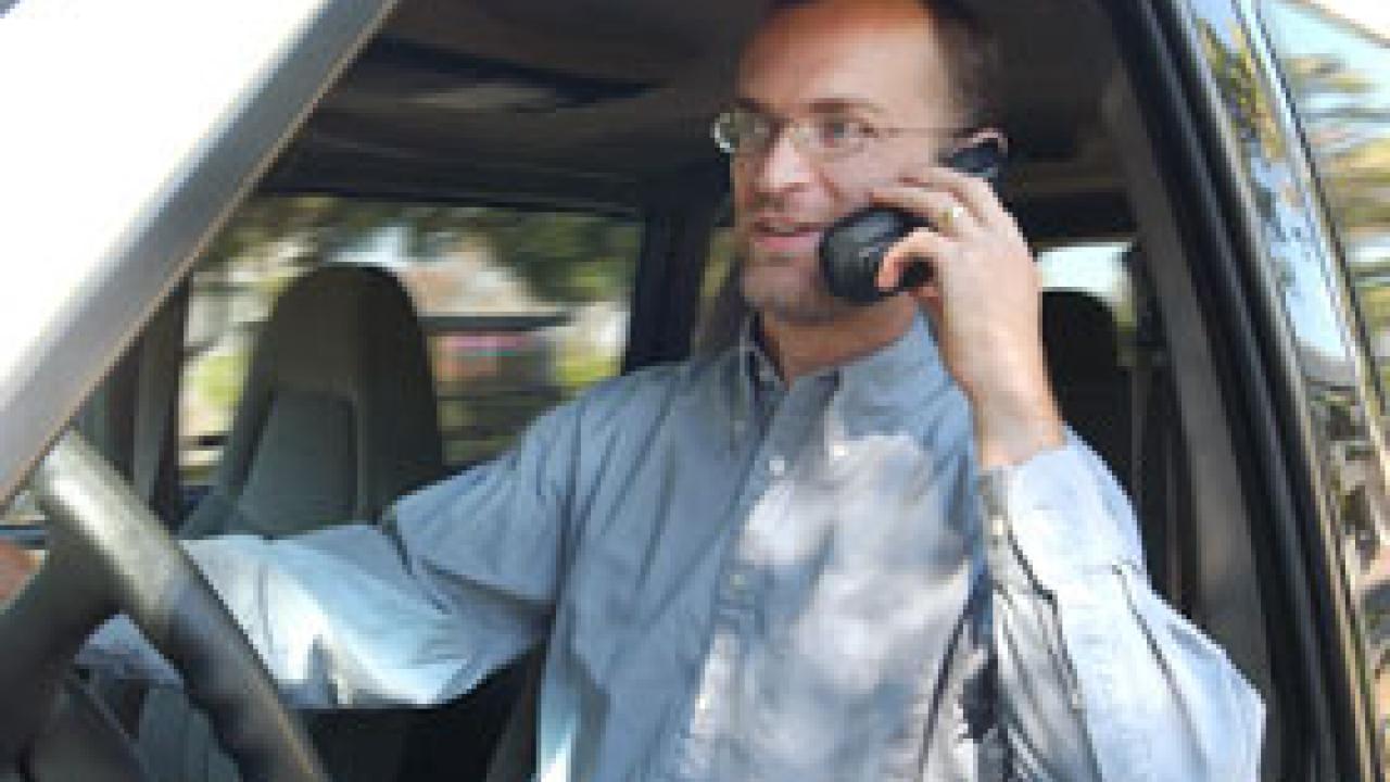 James Prieger co-authored a study to assess the effect of possible legal bans on using cell phones while driving.