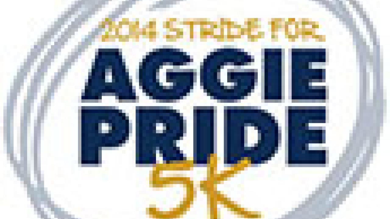 Graphic: Stride for Aggie Pride 5K logo, 2014