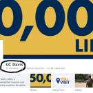 Image: UC Davis Facebook screen capture (50,000 Likes! banner)