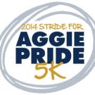 Logo that says 2014 Stride for Aggie Pride 5K