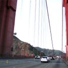 photo: cars on Golden Gate Bridge