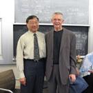 Craig Tracy, right, and Winston Ko, physical sciences dean.