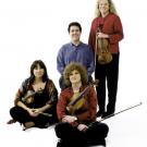 The Ives Quartet: Susan Freier, violin; Jodi Levitz, viola; Bettina Mussumeli, violin; and Stephen Harrison, cello.