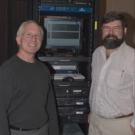 From left, Mike McCoy and Jim Quinn flank a rack that hosts a few of the 22 servers that maintain a world of data at ICE. &ldquo;It has been a treat to help launch a tech-savvy generation of environmental problem-solvers,&rdquo; Quinn says. For details 