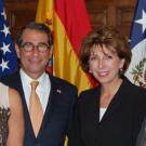 Photo: Chancellor Linda Katehi and her husband, Spyros Tseregounis, and Alan Solomont, U.S. ambassador to Spain, and his wife, Susan Solomont.

