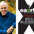 Photo and book cover: Bill McKibben and "Eaarth"