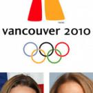 Emily Azevedo and Jill Radzinski with Vancouver 2010 Winter Olympics logo