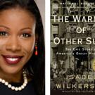 Photo and book cover: Isabel Wilkerson and "The Warmth of Other Suns: The Epic Story of America's Great Migration"