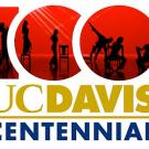 Graphic: UC Davis Centennial logo with 100 and a photo behind