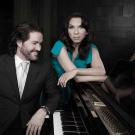 Cellist Zuill Bailey and pianist Lara Downes, at piano