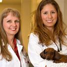 Photo: Sharon Hunt Gerardo, left, and daughter Angelina Gerardo posing with a dachshund