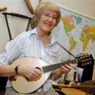 Photo: woman with mandolin