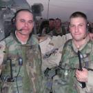 Capt. Carson Spear, right, shown in Iraq with Sgt. Don Brister, credits much of his leadership skills to mentorship he received at UC Davis.