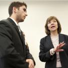 Photo: Student Pietro Cattini and Karen Ross,  secretary, California Department of Food and Agriculture