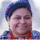 Photo: Woman's profile in Guatemalan dress