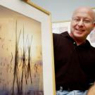 Land, Air and Water Resources professor Terry Nathan shows off some of his abstract nature photography.  