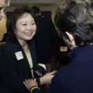 Kim Phuc greets an audience member at the Mondavi Center where Phuc gave a talk on Feb. 5 about her life after being hit by napalm at the age of 9 during the Vietnam War. An 1972 Associated Press photo of Phuc&mdash;screaming from burns and running 