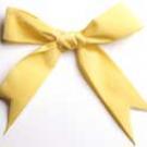Photo: yellow ribbon tied in a bow